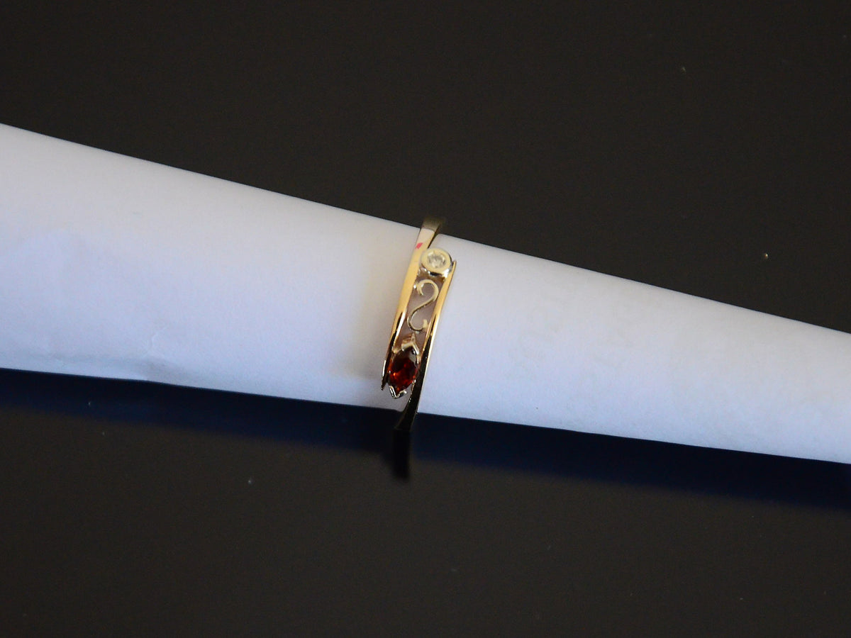 Marquise Garnet Ring