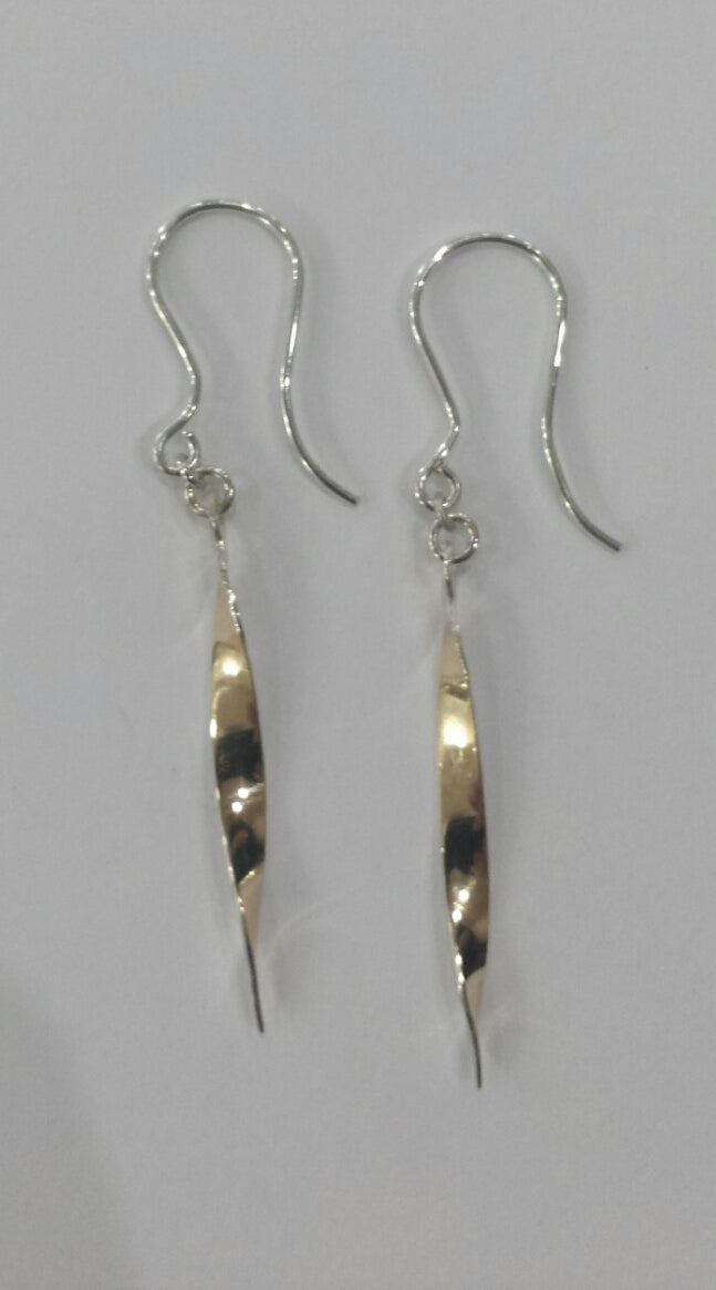 Sterling Silver Leaf Earrings